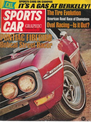 SPORTS CAR GRAPHIC 1968 FEB - BOBCAT 400 RAM-AIR, FIAT 124, 911S